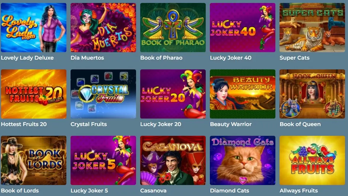 Amatic Online Slots Portfolio