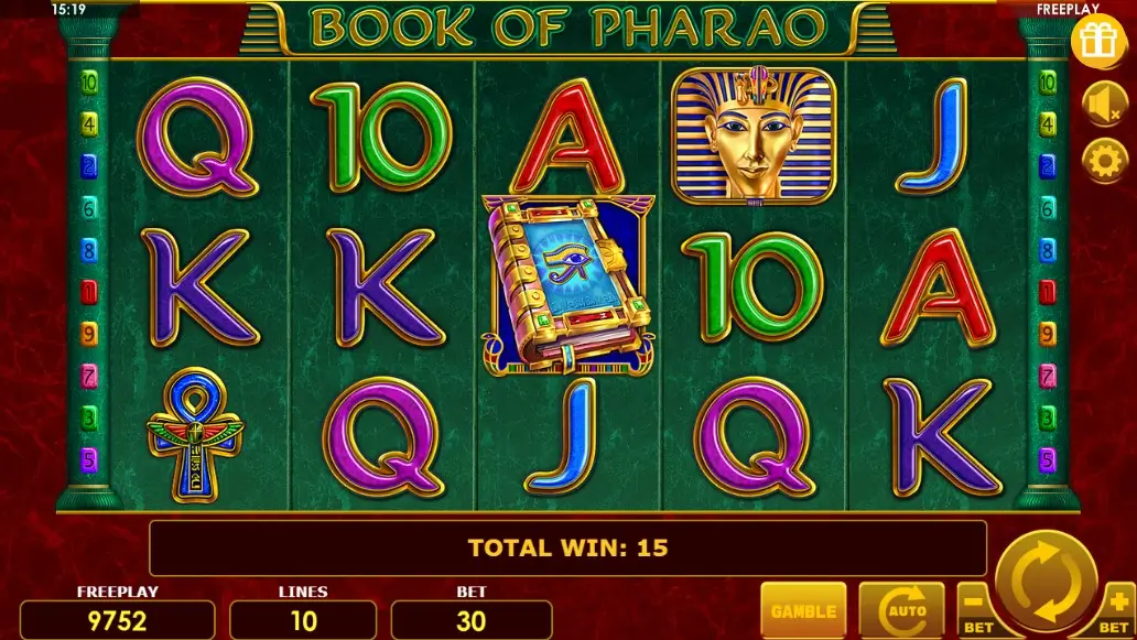 Book of Pharao Demo starten